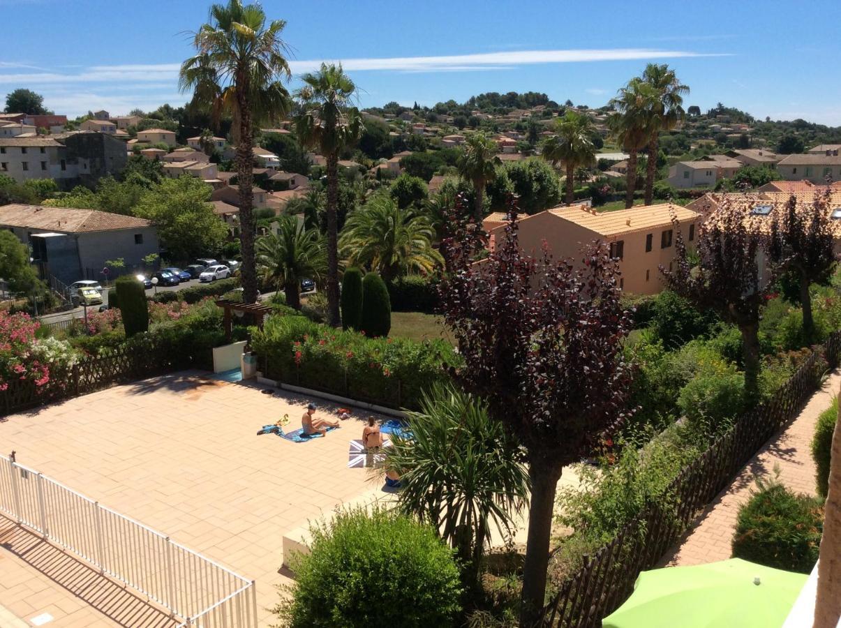 Au calme dans hameau fleuri joli Studio 3 pers piscine parking wi-fi Vence Extérieur photo