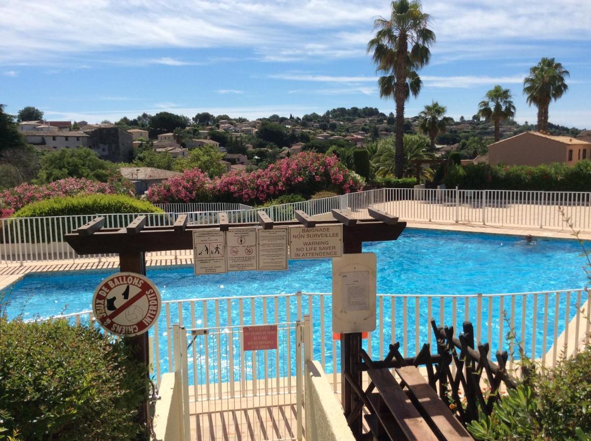 Au calme dans hameau fleuri joli Studio 3 pers piscine parking wi-fi Vence Extérieur photo